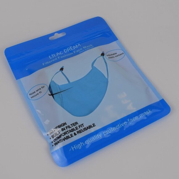 Papaya Keep Calm & Stay Safe Reusable Face Mask - Picture 3 of 6